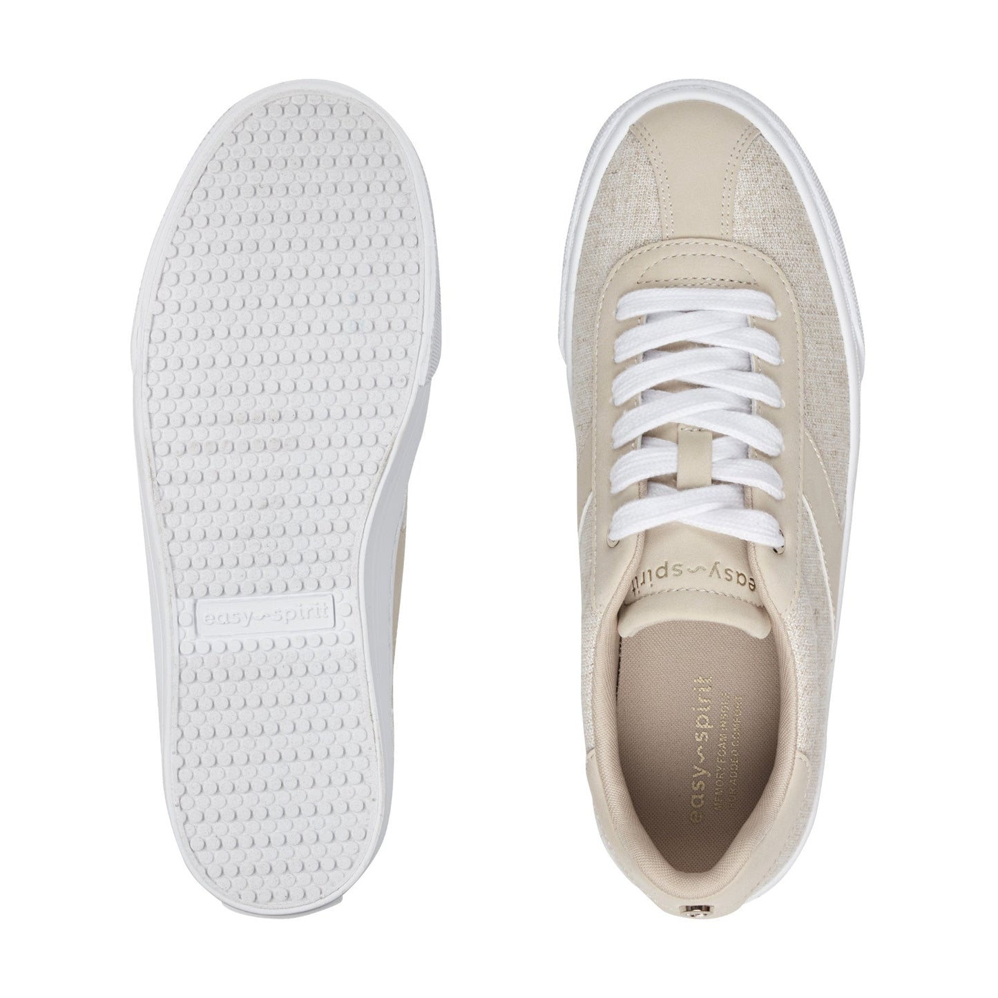 Easy Spirit Laurie Casual Sneakers - Light Natural