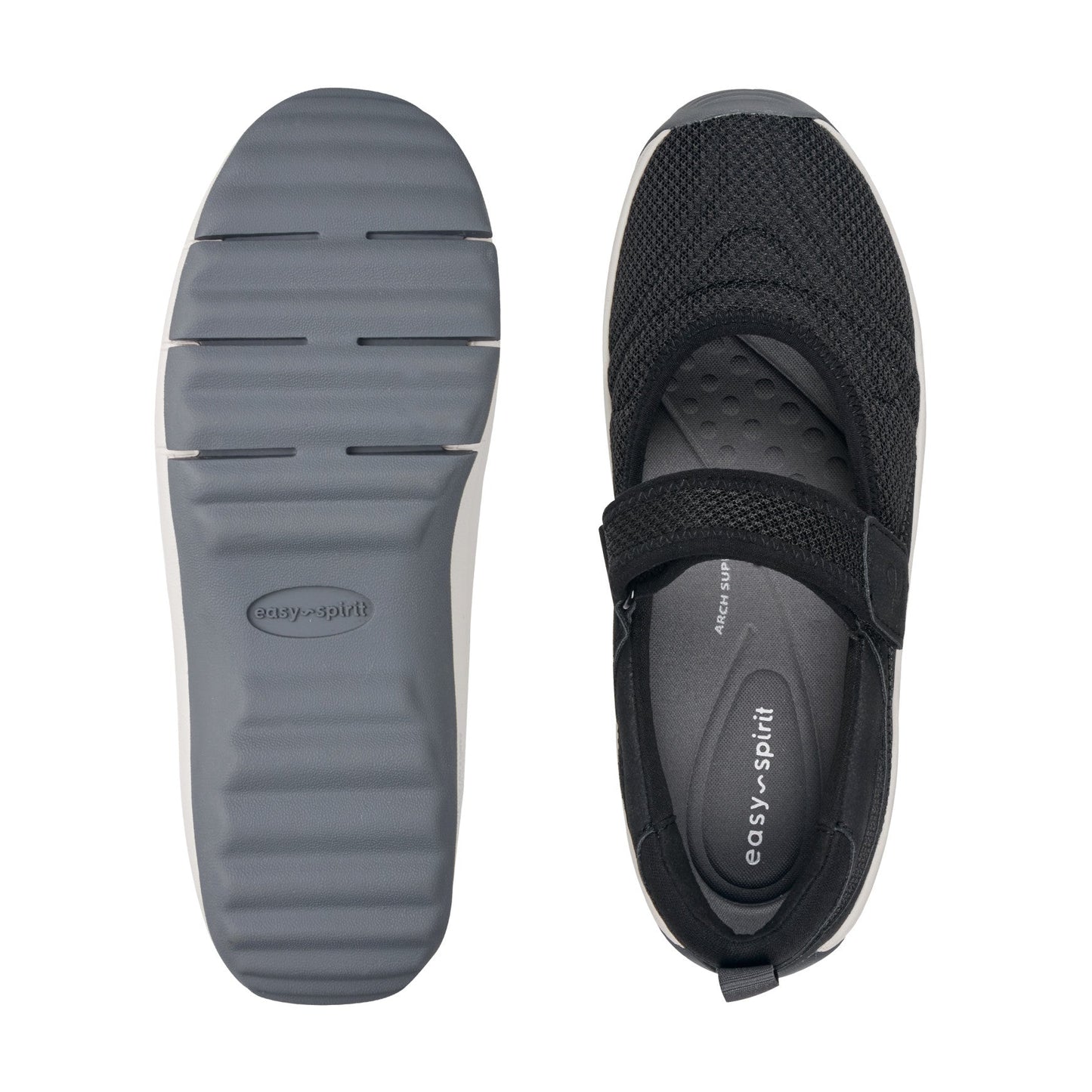 Easy Spirit Brandie Mary Jane Walking Shoes - Black