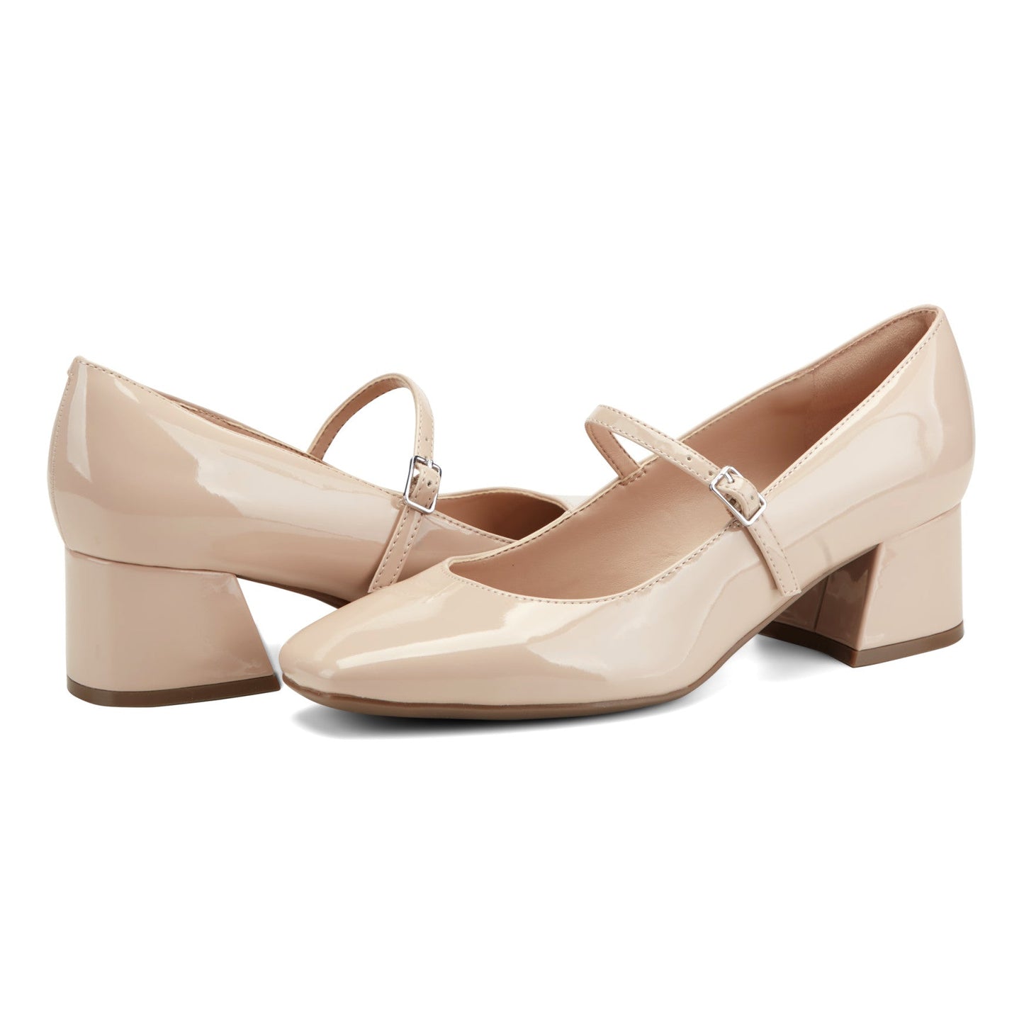 Easy Spirit Marlay Mary Jane Pumps - Natural Patent