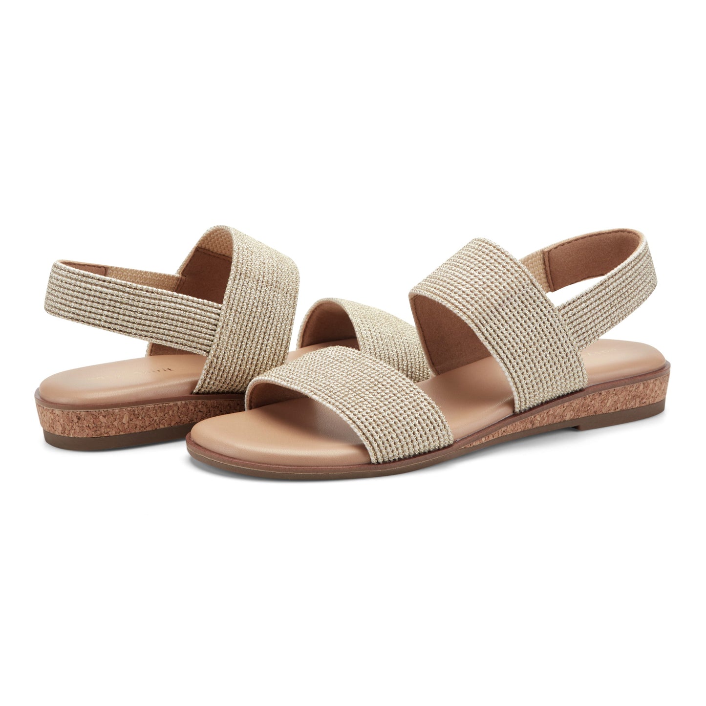 Easy Spirit Lana Flat Sandals - Gold