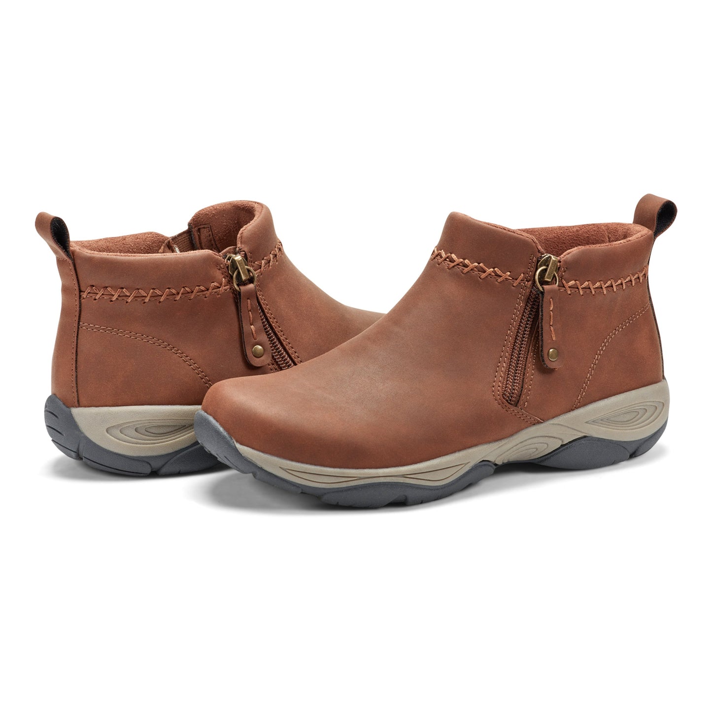 Easy Spirit Madra Ankle Booties - Brown