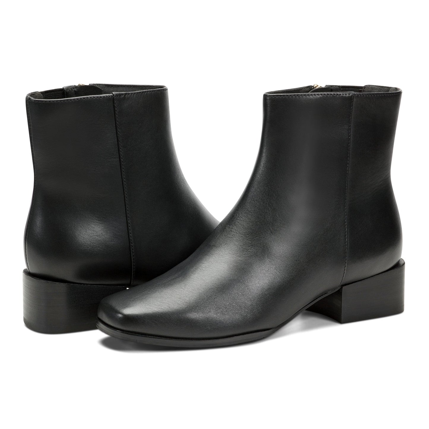 Easy Spirit Sidney Dress Booties - Black Leather