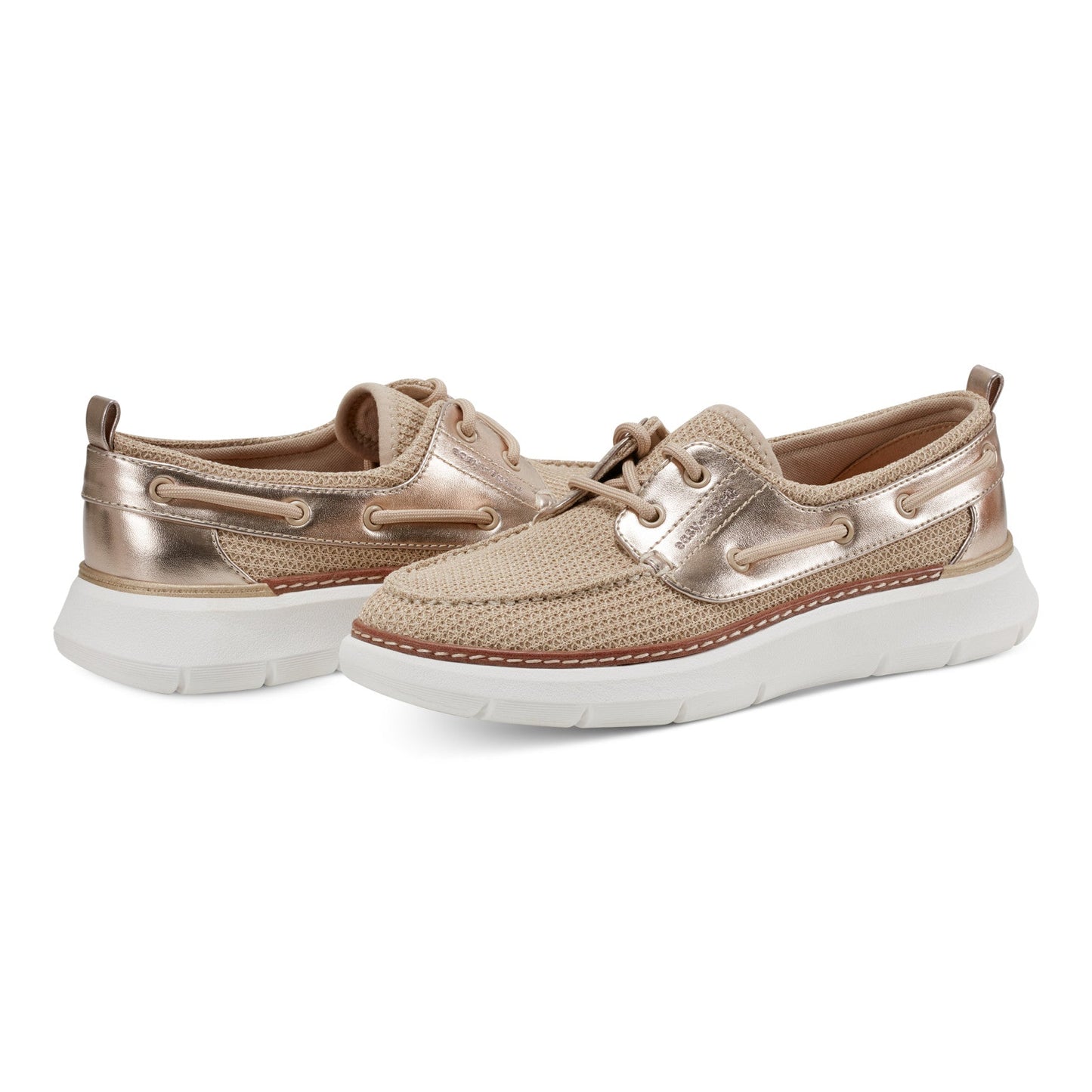 Easy Spirit Charter Casual Boat Shoes - Natural