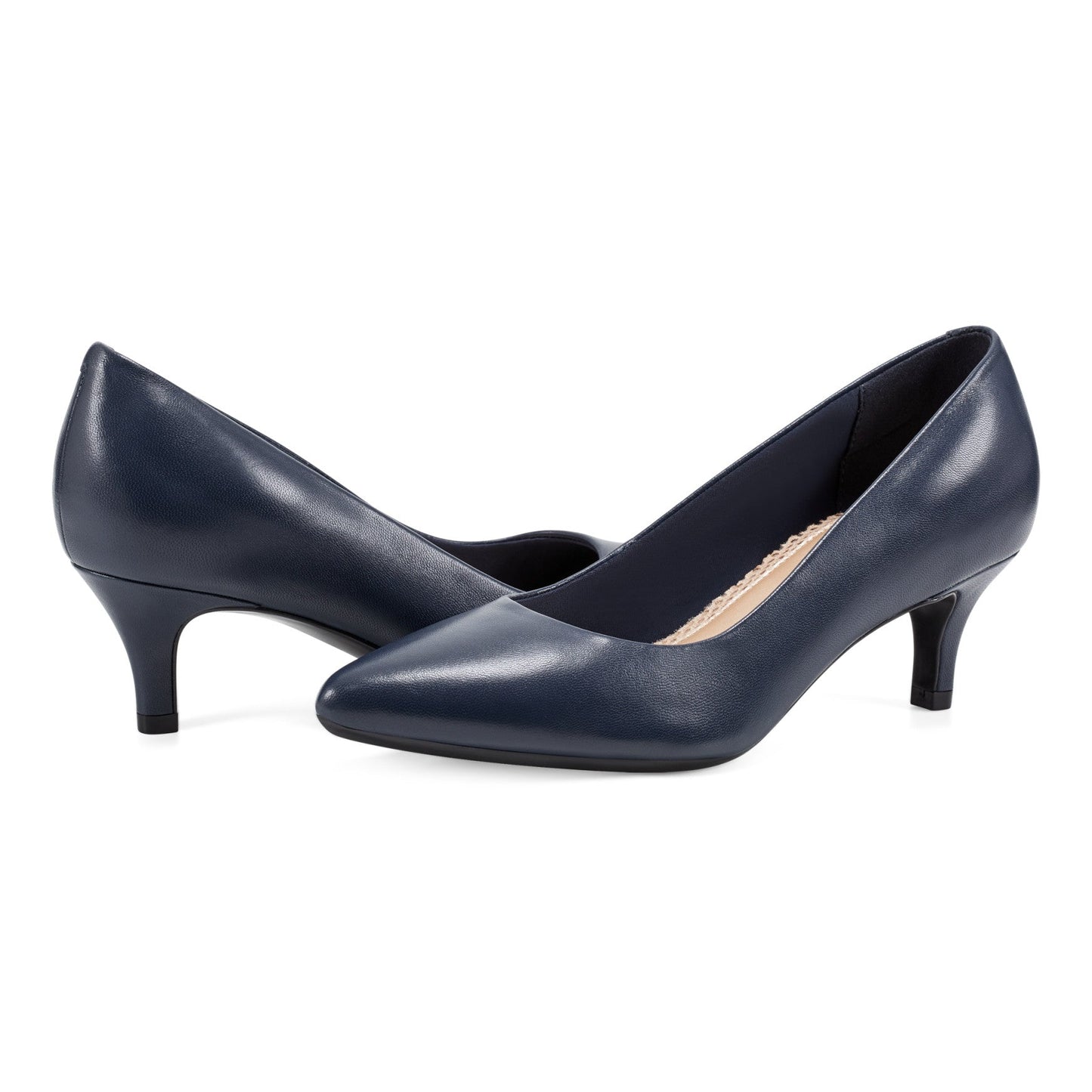 Easy Spirit Lexie Pumps - Navy Leather