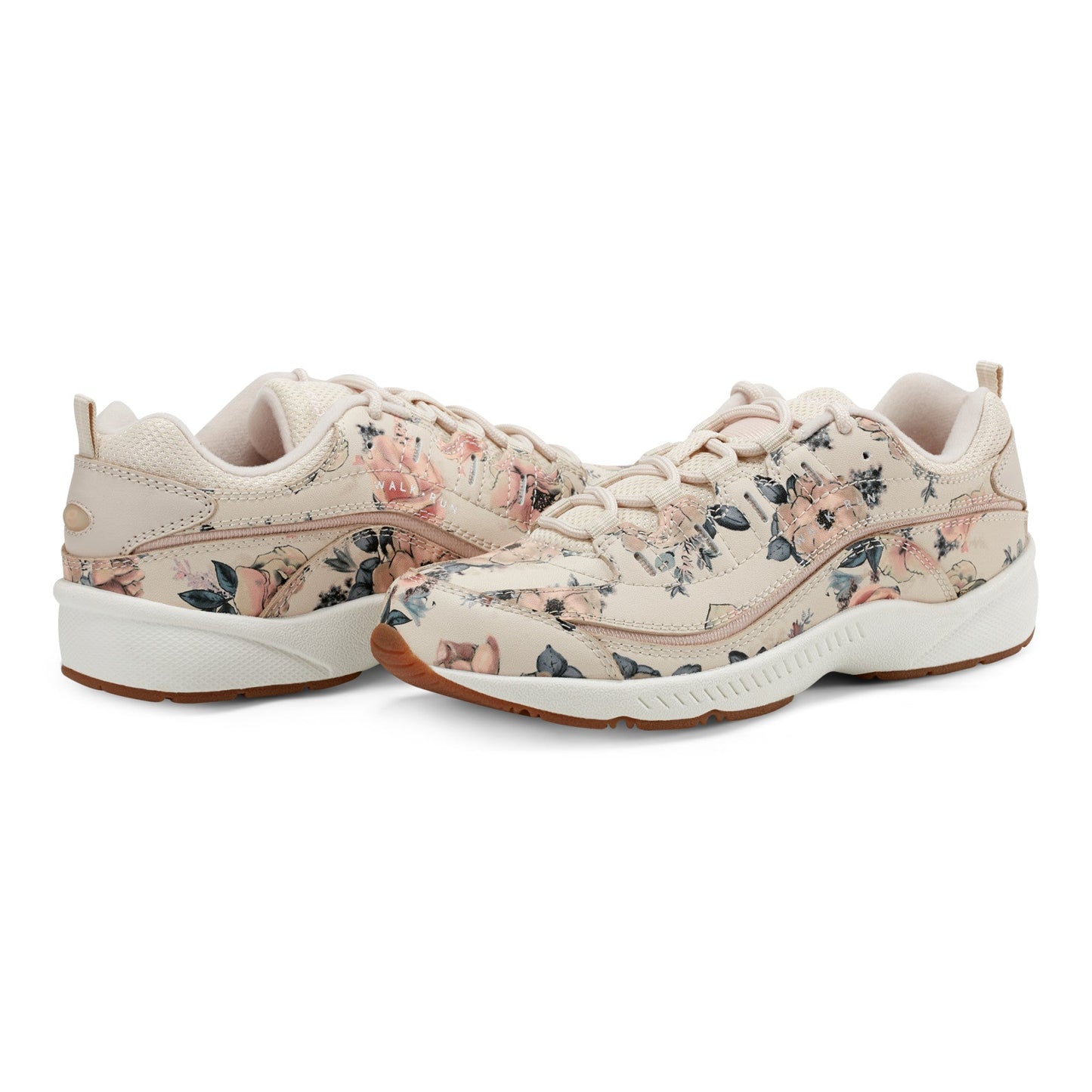 Easy Spirit Romy Walking Shoes - Natural Floral Print