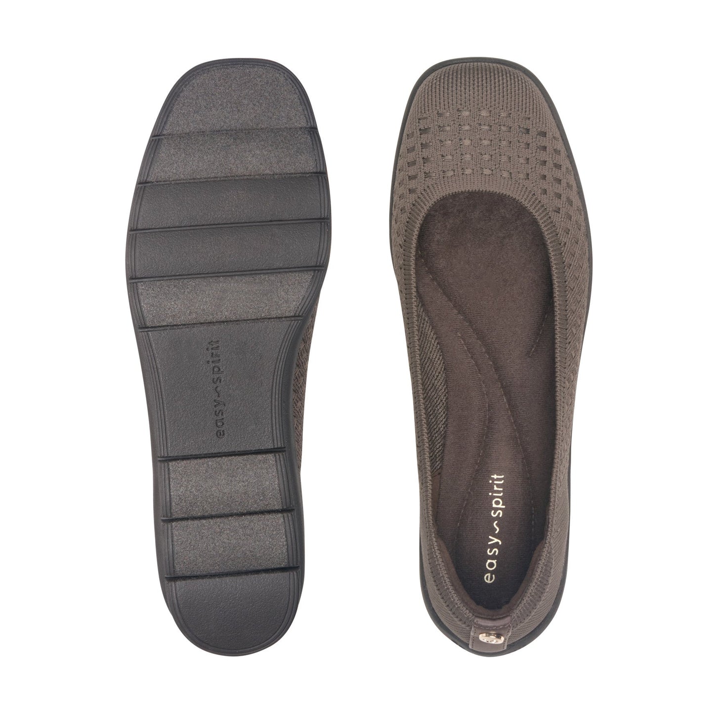 Easy Spirit Riona Ballet Flats - Dark Taupe