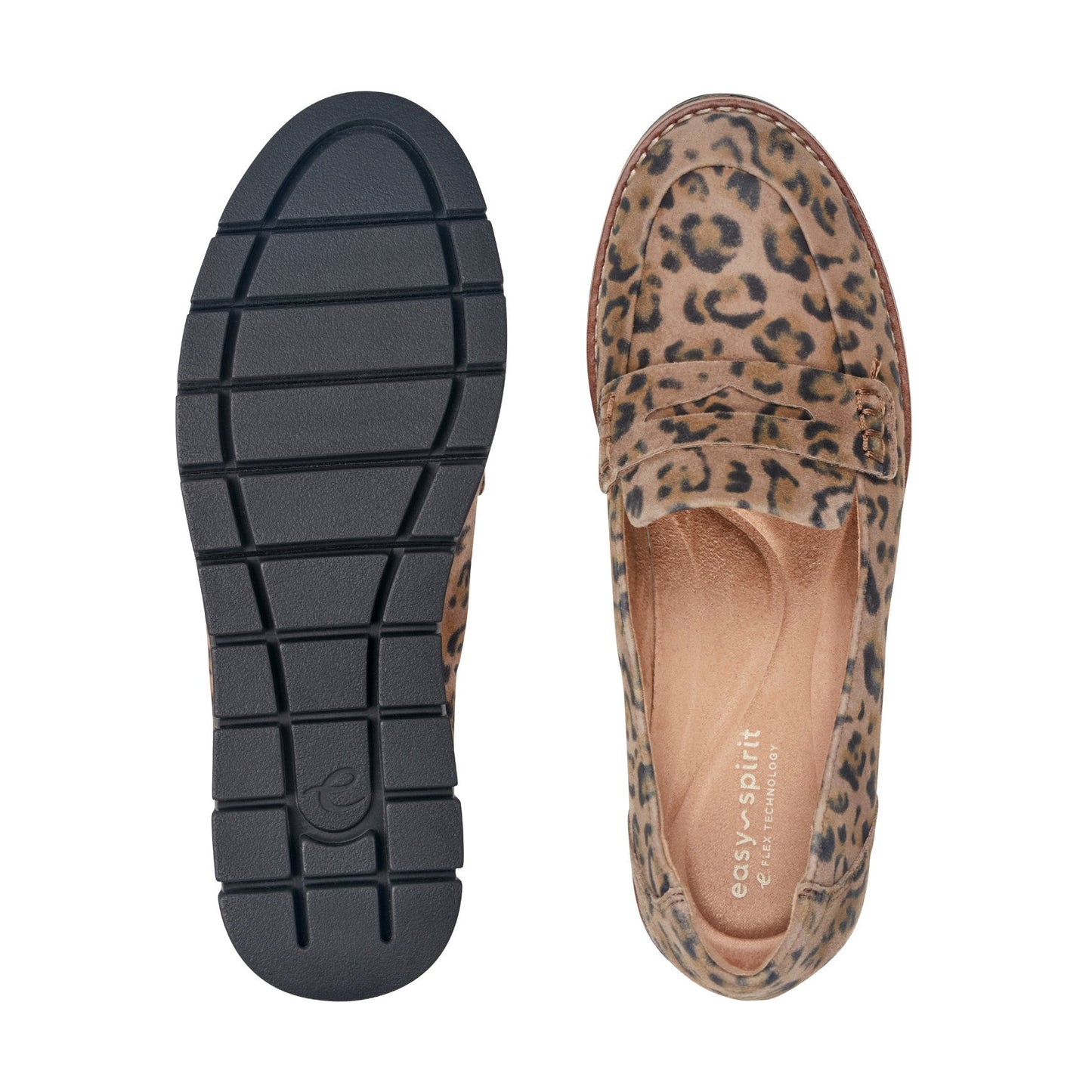 Easy Spirit Velia Casual Slip On Loafers - Leopard