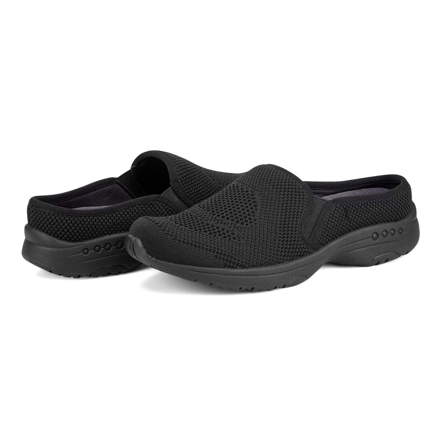 Easy Spirit Takeknit Eco Clogs - Black/Black