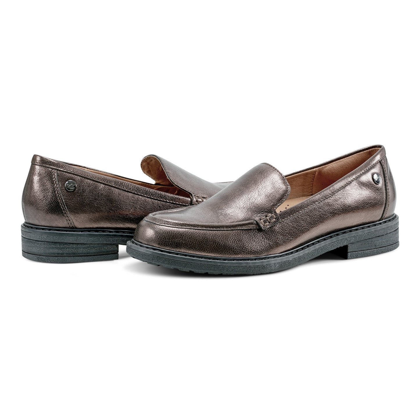 Easy Spirit Jaylin Casual Loafers - Bronze Leather