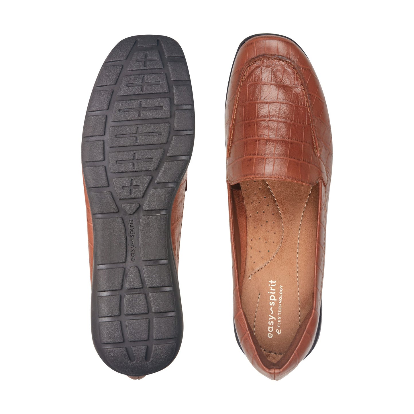 Easy Spirit Abide Casual Flats - Brown Croco