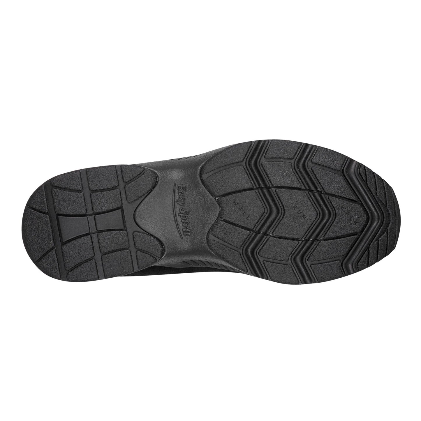 Easy Spirit Romy Suede Walking Shoe - Black Leopard Suede