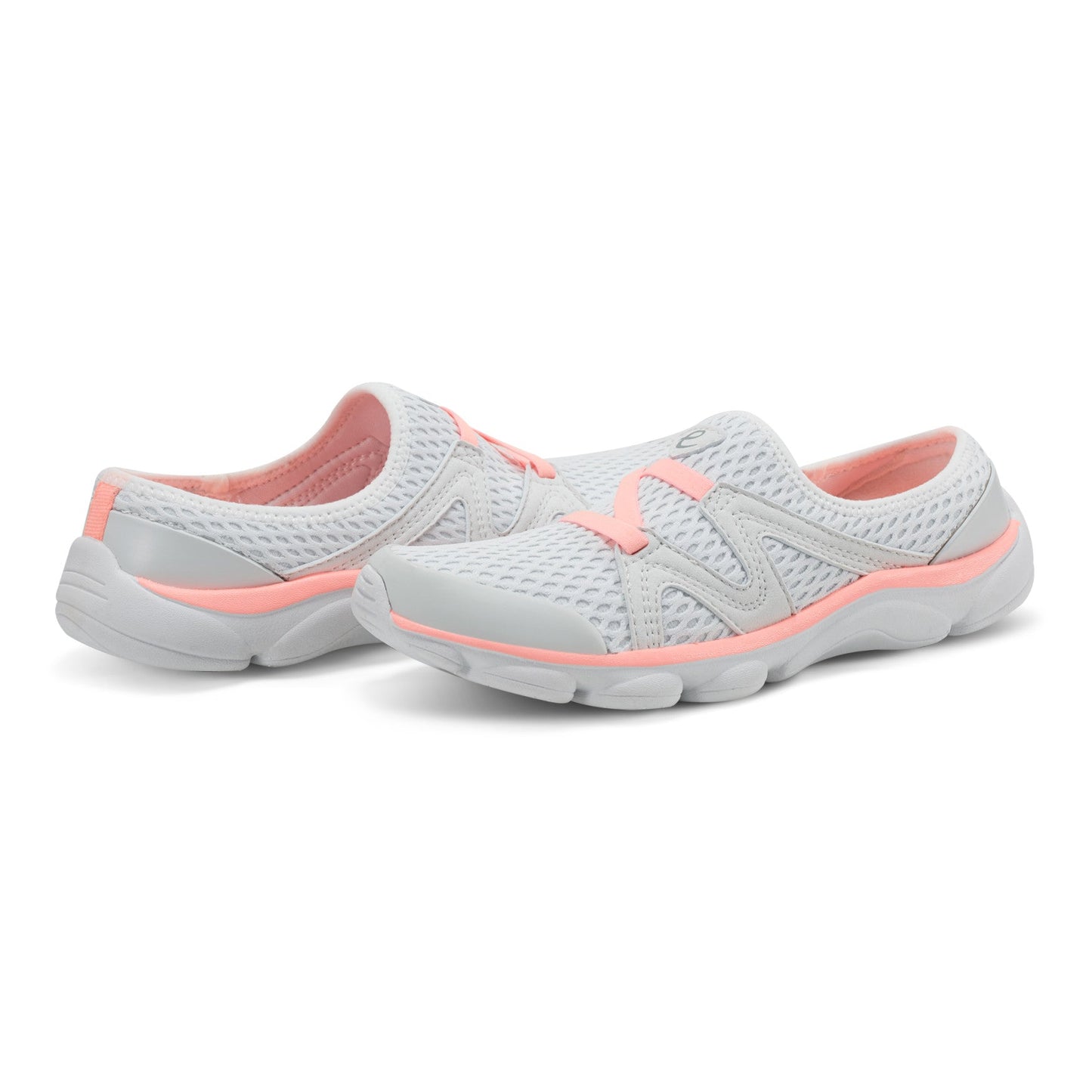 Easy Spirit Riptide Clogs - Grey/Coral