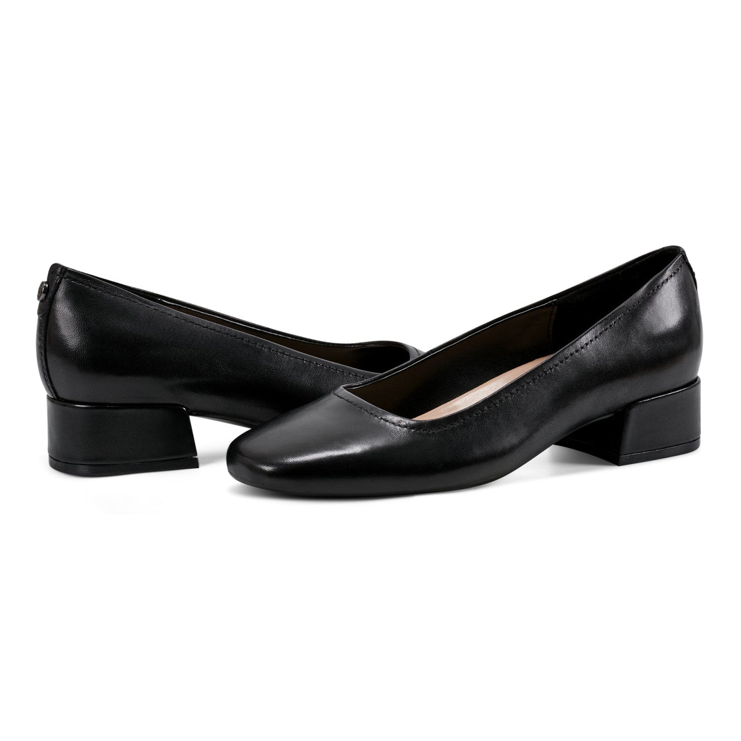 Easy Spirit Jain Dress Pumps - Black Leather