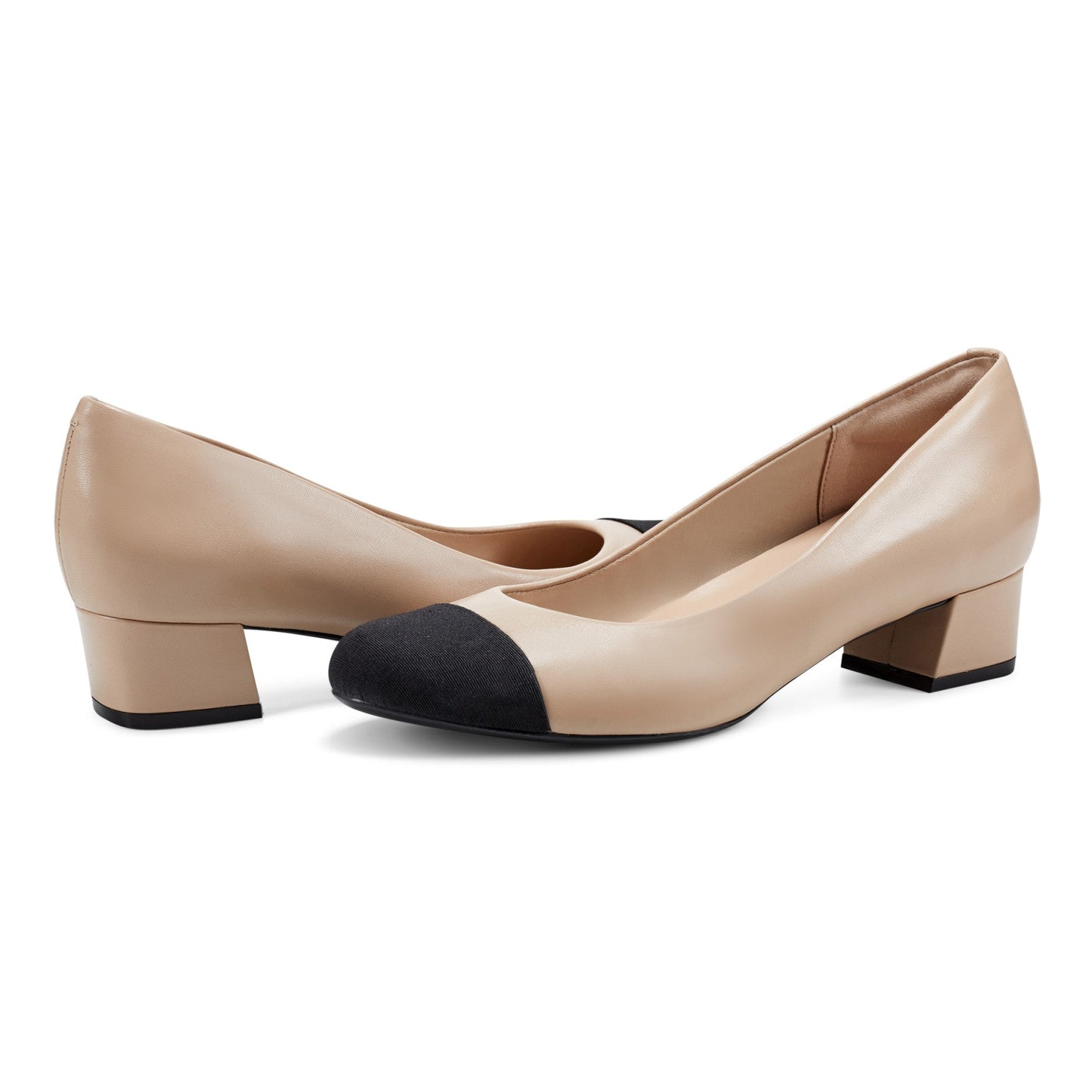 Easy Spirit Libie Dress Pumps - Natural Leather