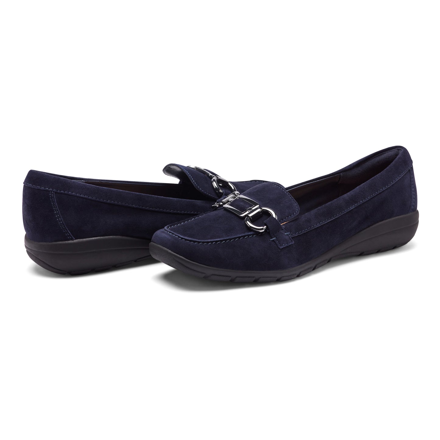 Easy Spirit Amaya Casual Flats - Navy Suede
