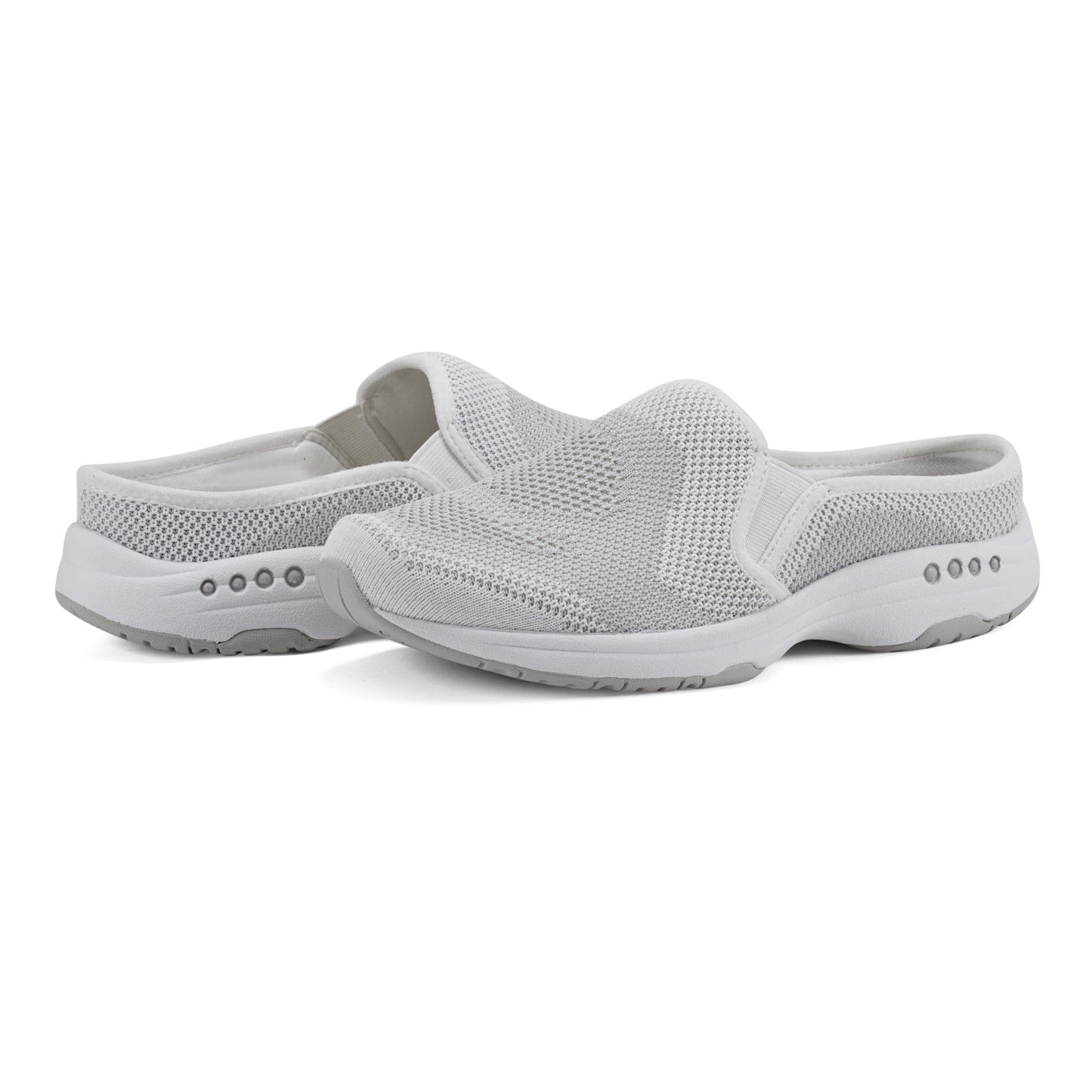 Easy Spirit Takeknit Eco Clogs - White Knit