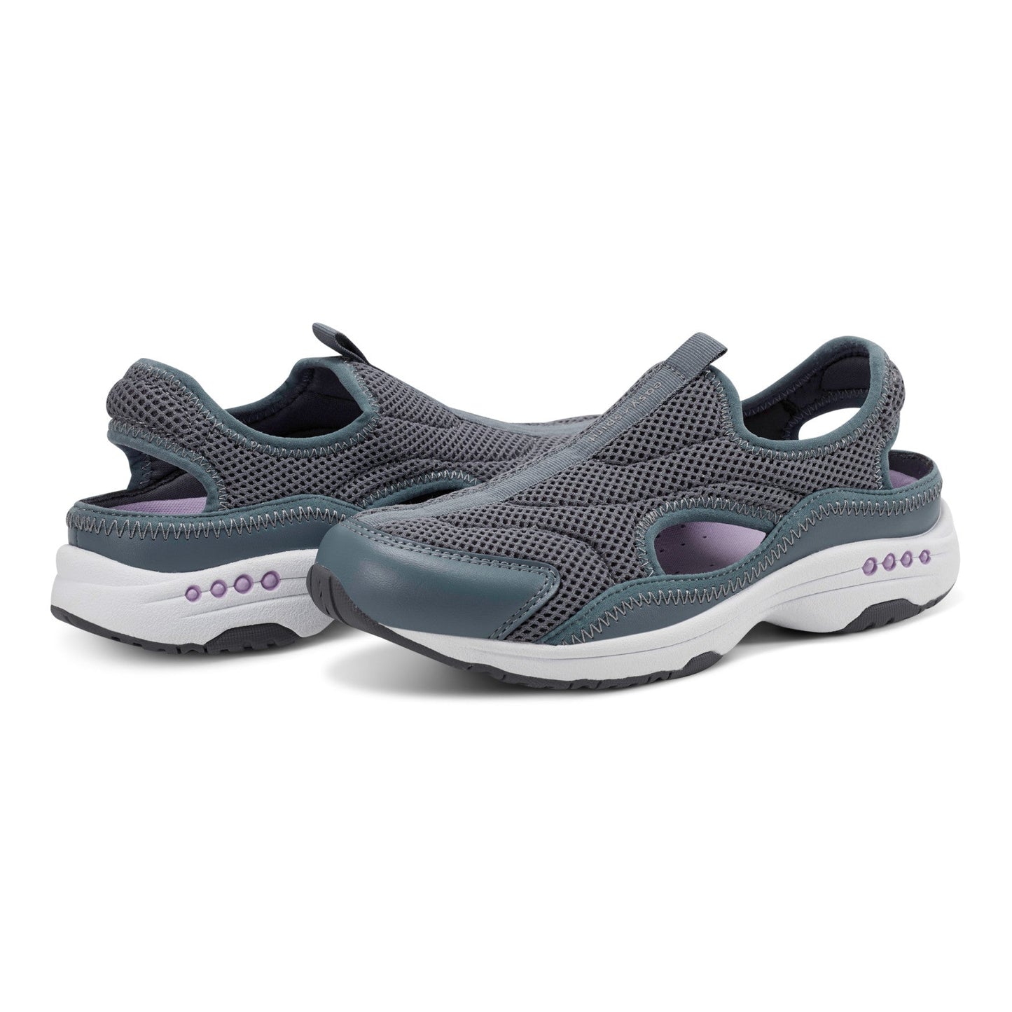 Easy Spirit Trina Slip On Walking Shoes - Medium Grey