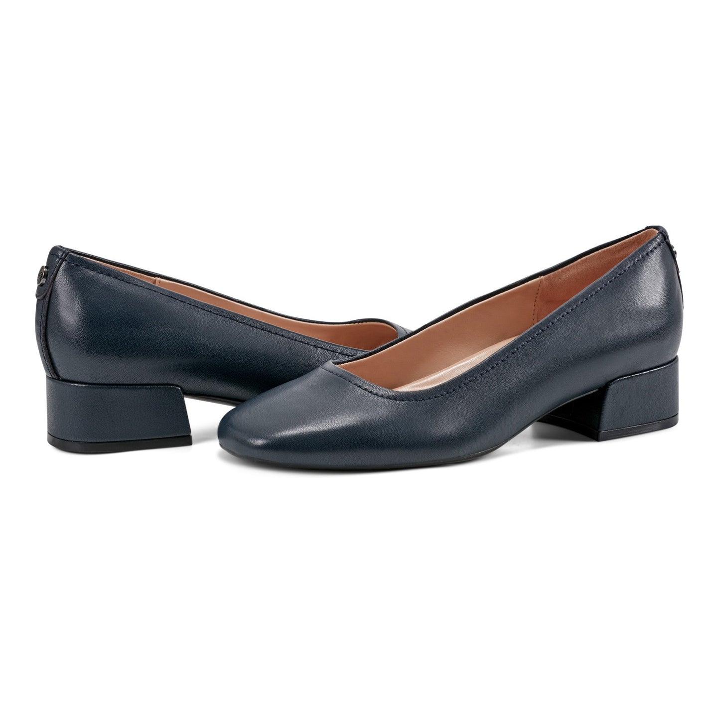 Easy Spirit Jain Dress Pumps - Navy Leather