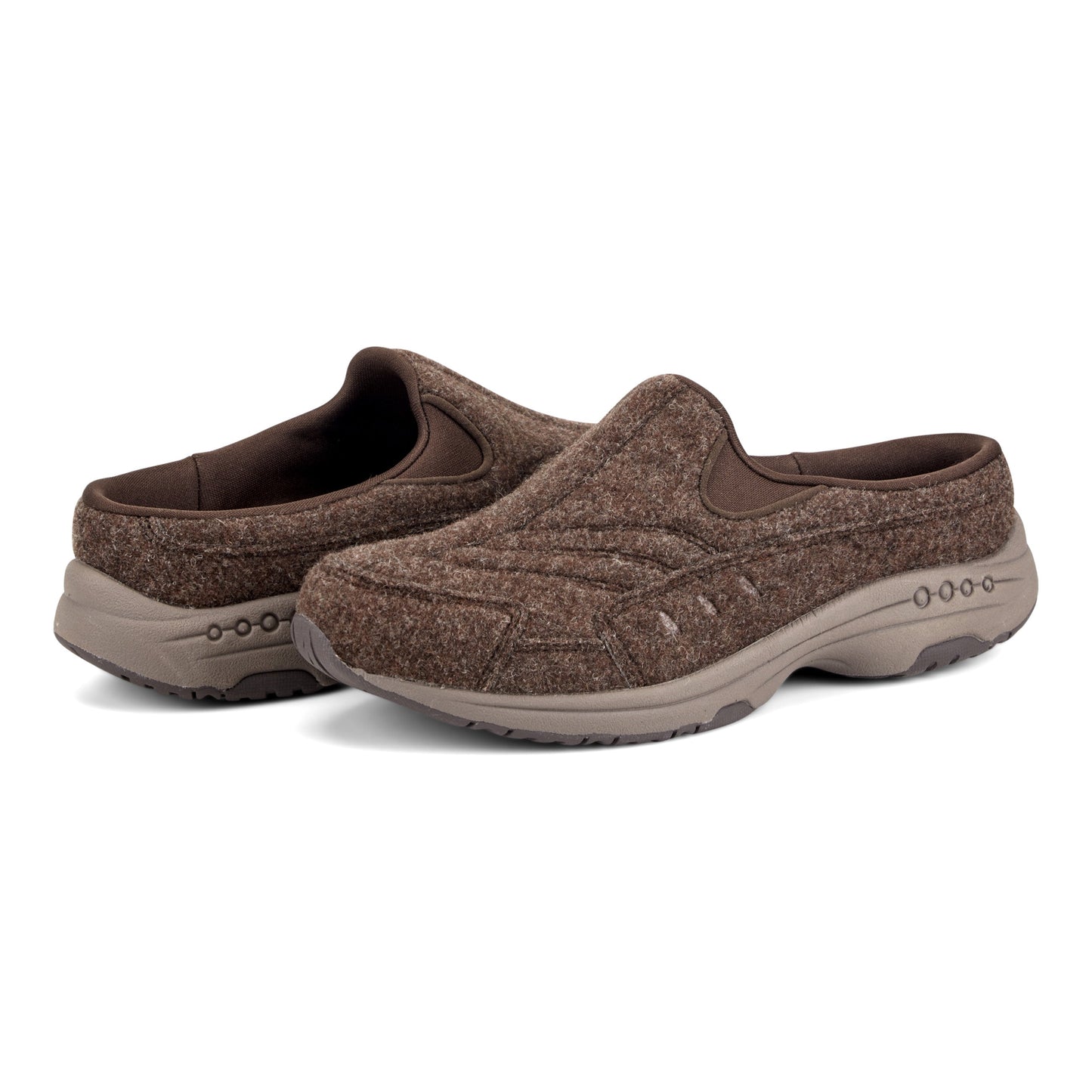 Easy Spirit Traveleco Clogs - Dark Brown Wool