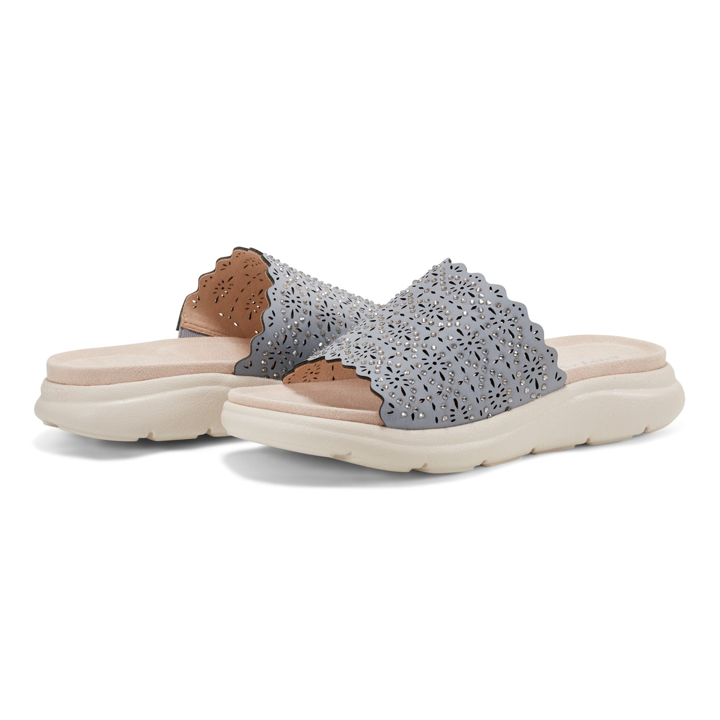 Easy Spirit Alora Slip On Sandals - Blue