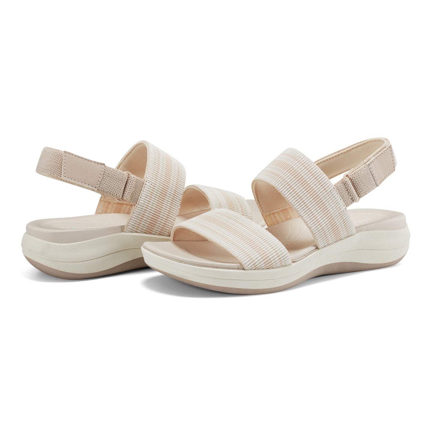 Easy Spirit Tristen Flat Sandals - Natural