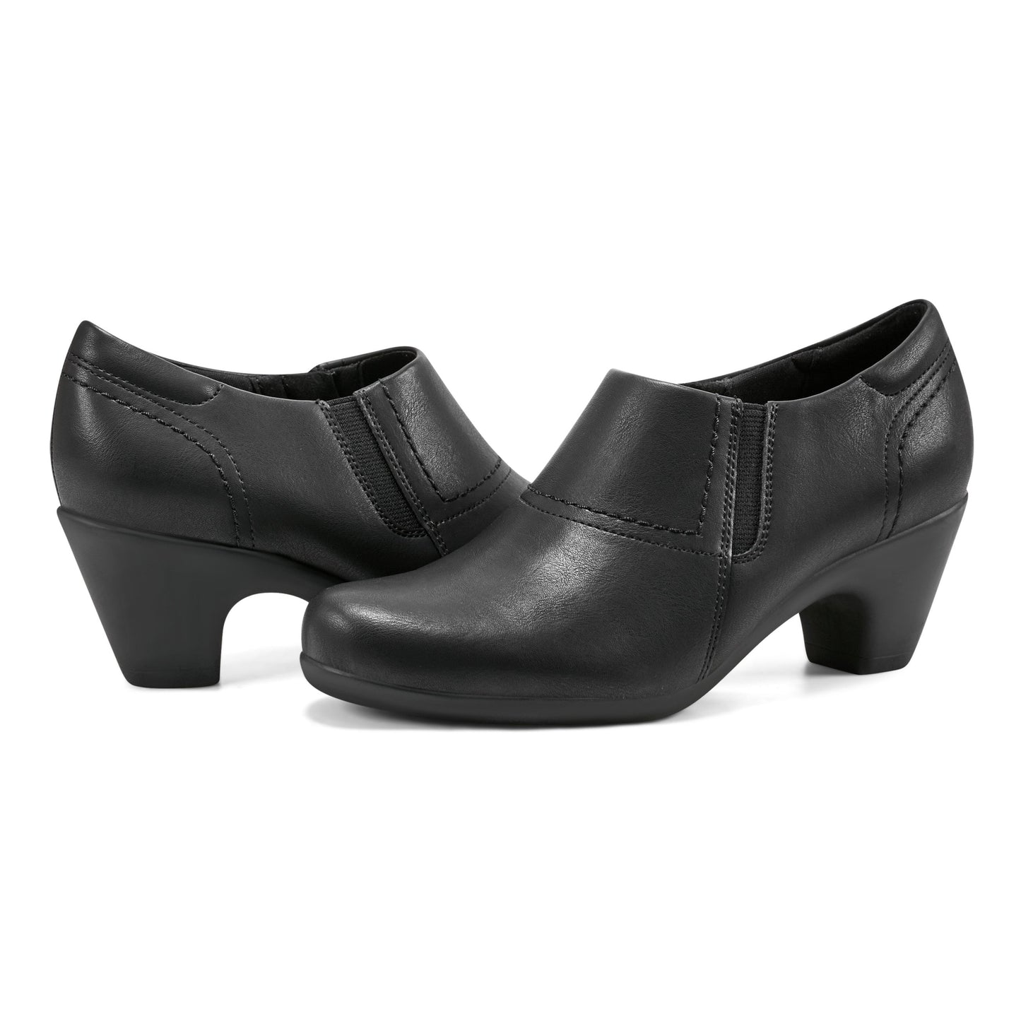 Easy Spirit Caine Round Toe Shooties - Black