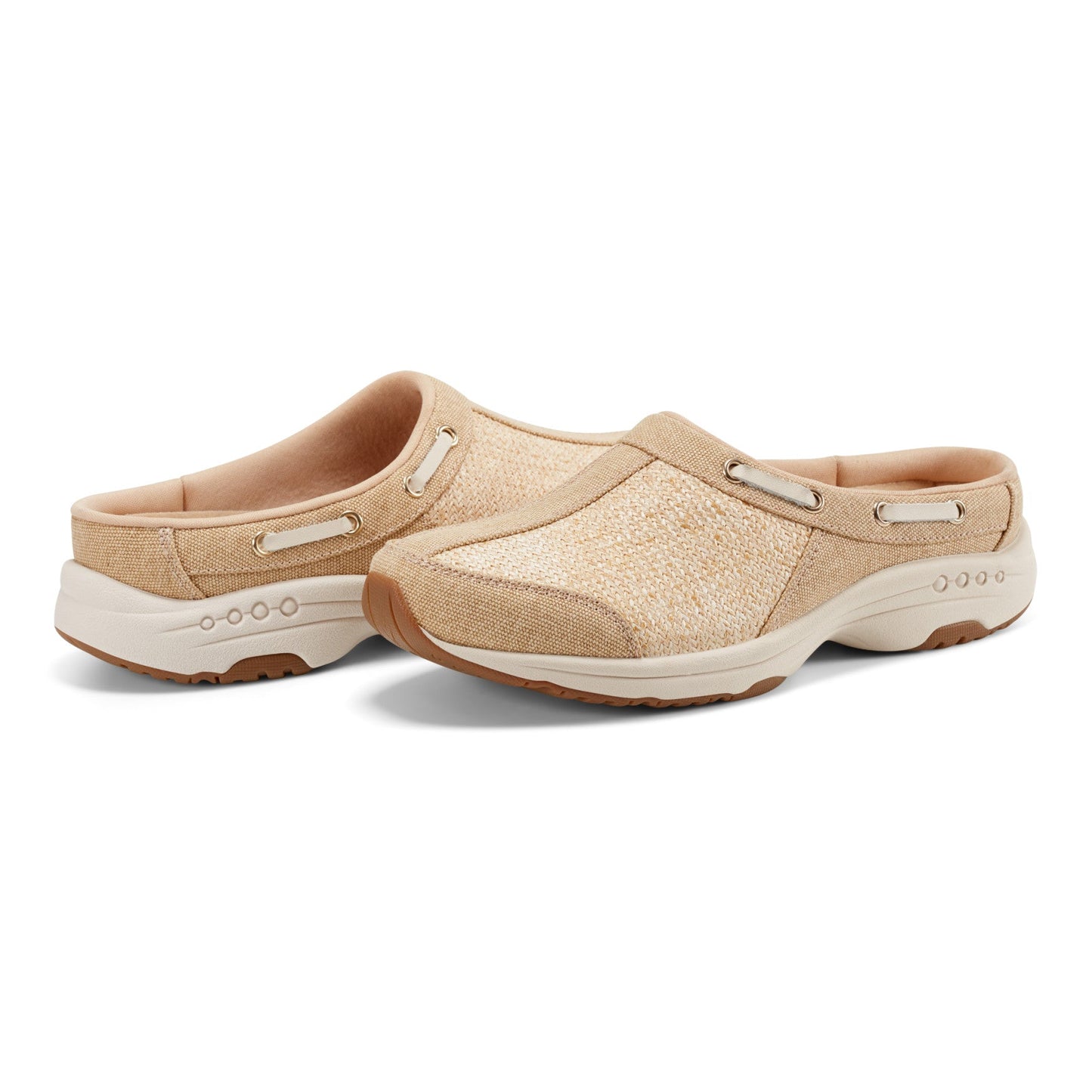 Easy Spirit Travelport Clogs - Natural Raffia