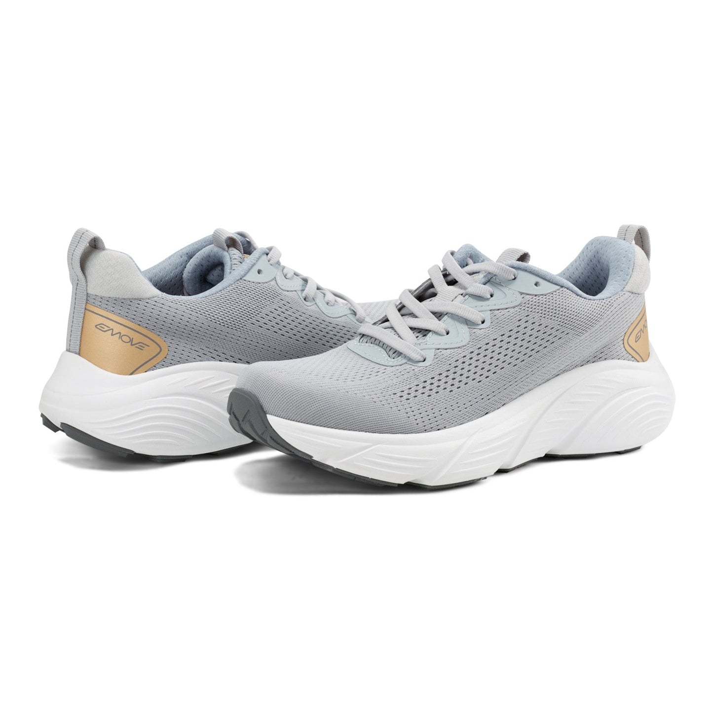 Easy Spirit Laconia EMOVE Walking Shoes - Medium Grey