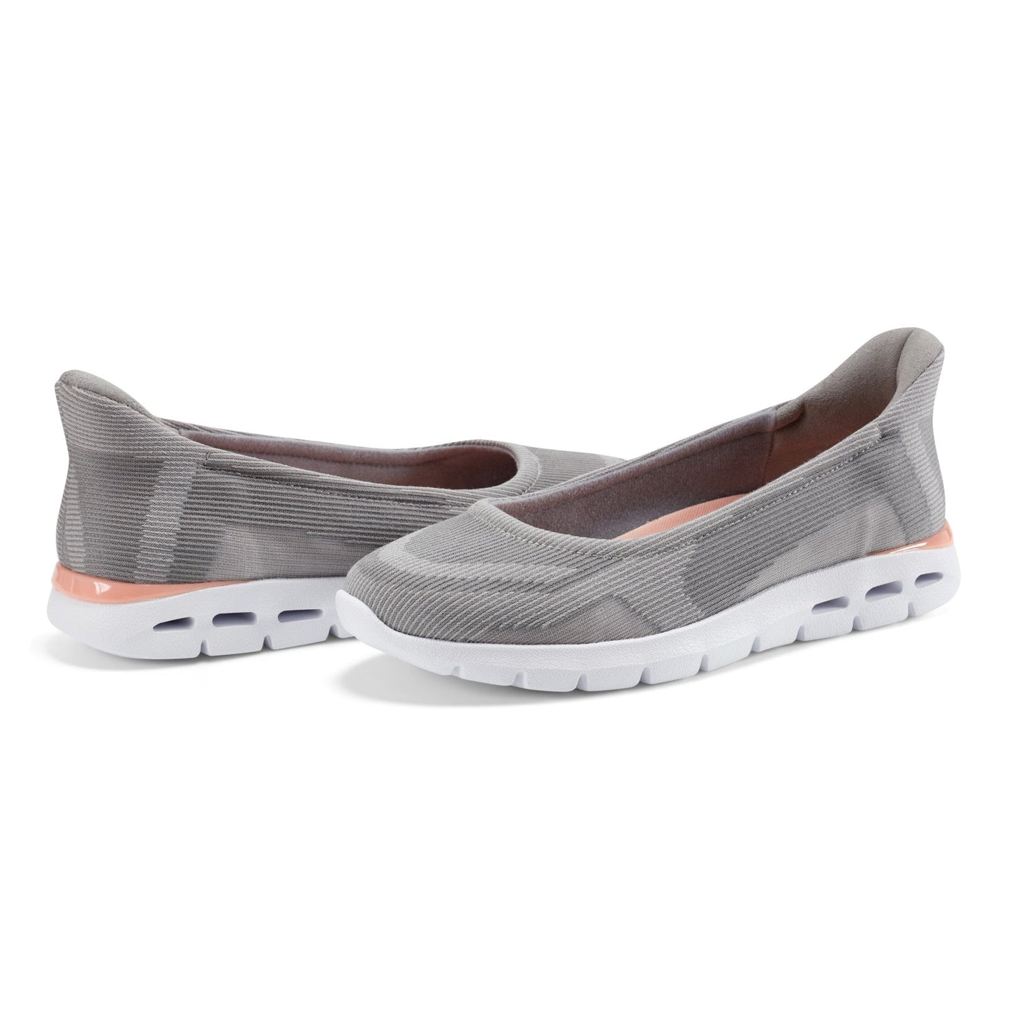Easy Spirit Noemi SOEASY™ Slip On Ballet Flats - Light Grey