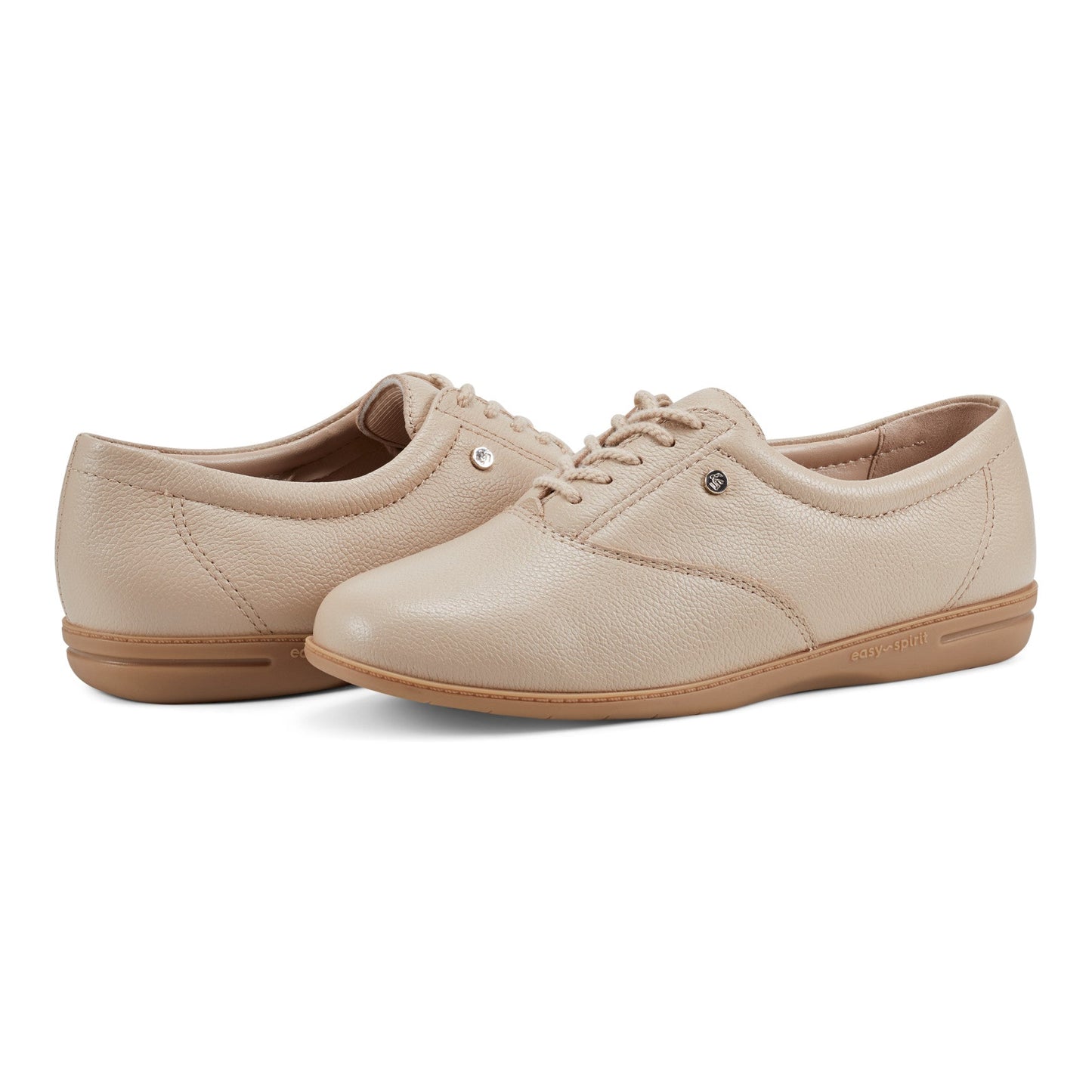 Easy Spirit Motion Leather Oxfords - Natural Leather