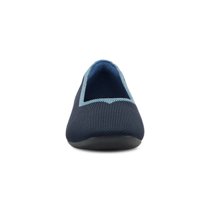 Easy Spirit Norene Ballet Flats - Navy/Light Blue