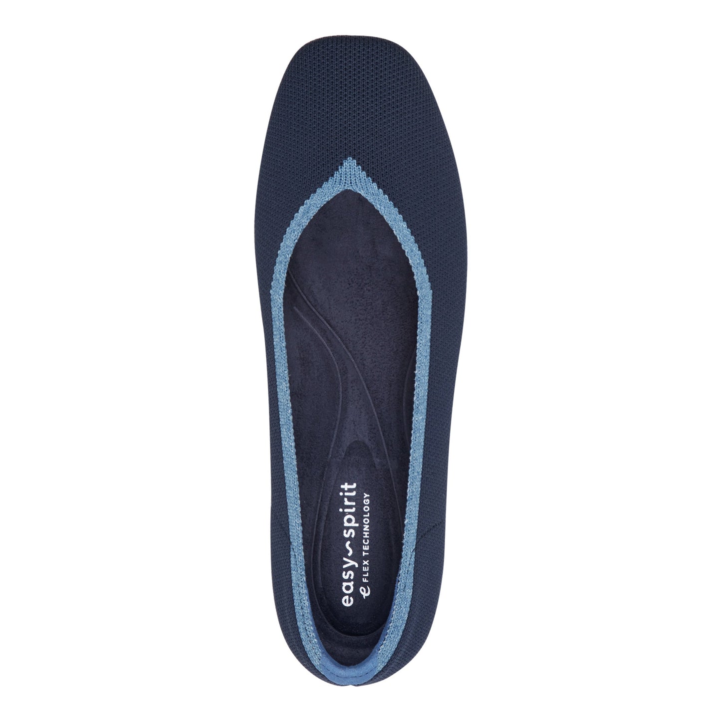 Easy Spirit Norene Ballet Flats - Navy/Light Blue