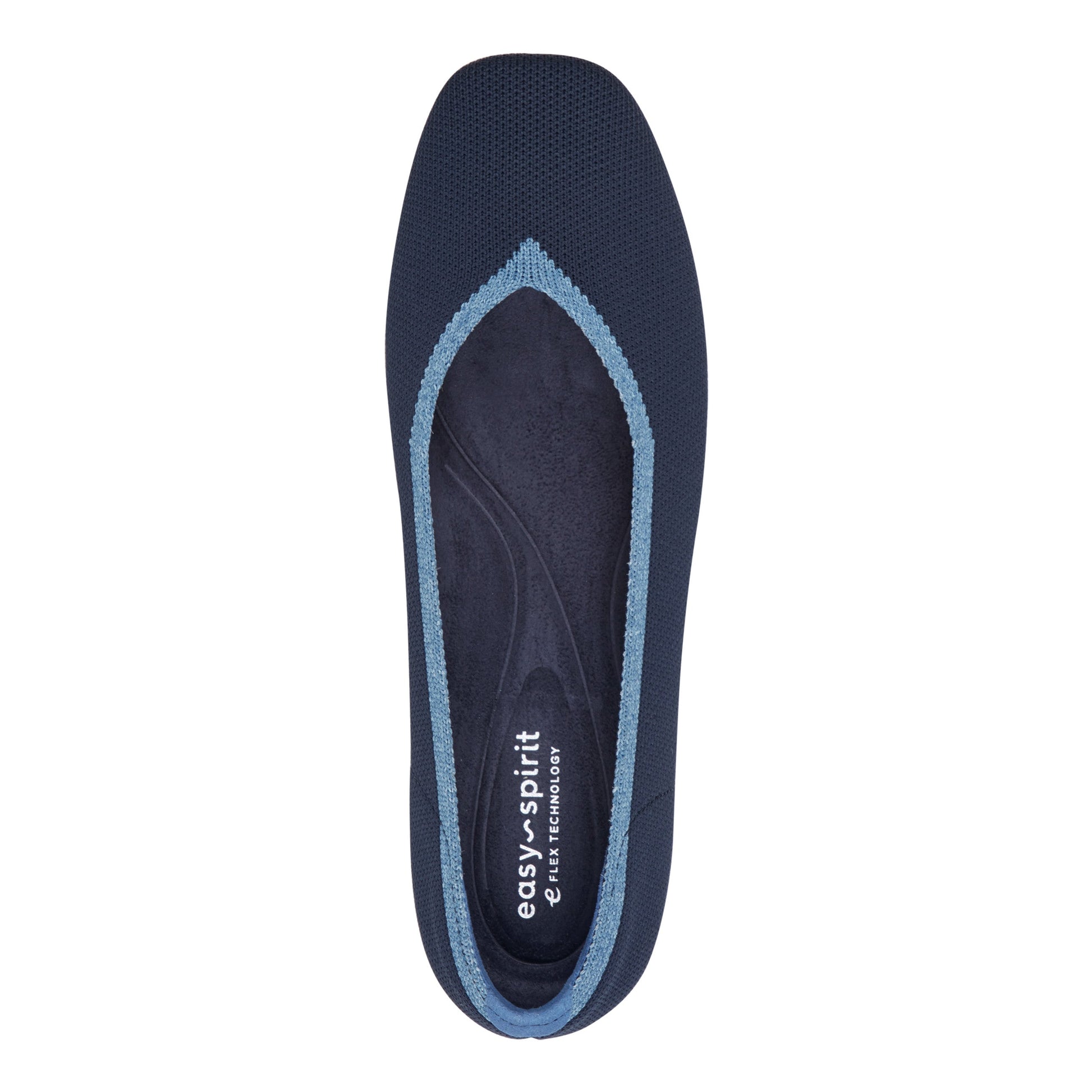 Easy Spirit Norene Ballet Flats - Navy/Light Blue