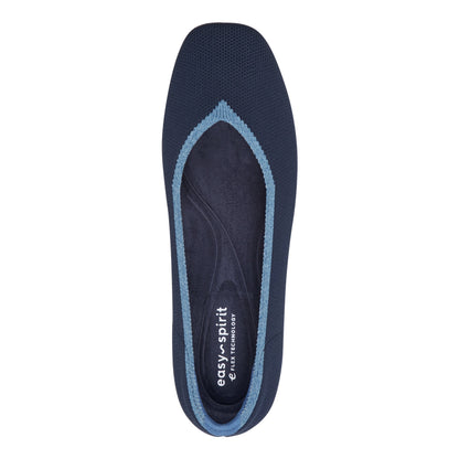 Easy Spirit Norene Ballet Flats - Navy/Light Blue