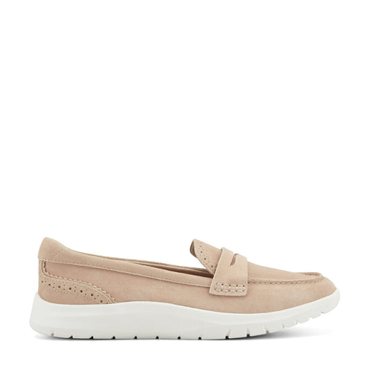 Easy Spirit Ryla Casual Penny Loafer - Light Natural Suede