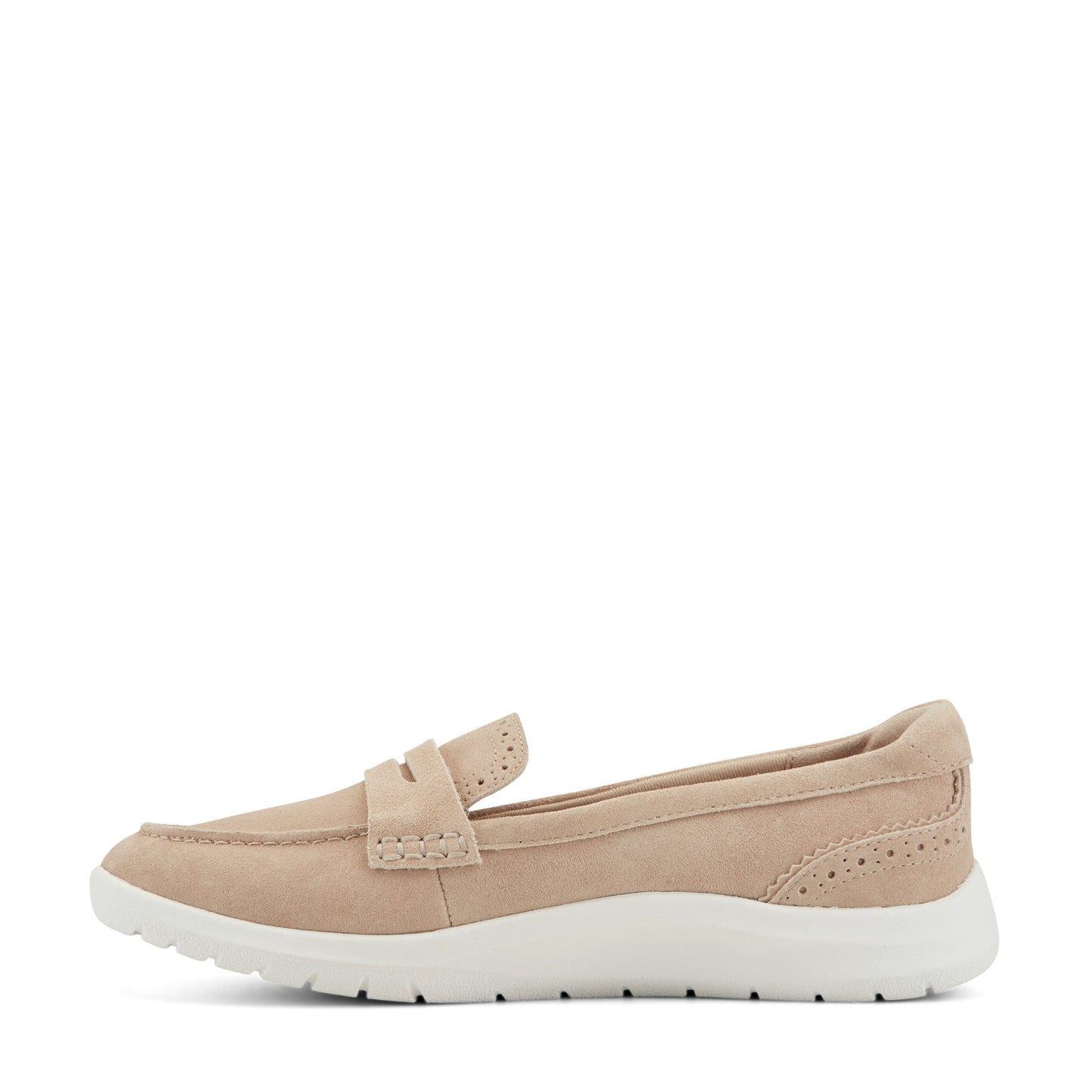 Easy Spirit Ryla Casual Penny Loafer - Light Natural Suede