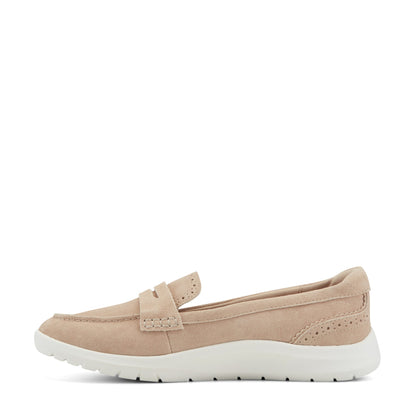 Easy Spirit Ryla Casual Penny Loafer - Light Natural Suede