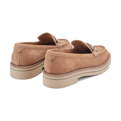 Easy Spirit Zaira Casual Horsebit Loafers - Medium Brown Leather