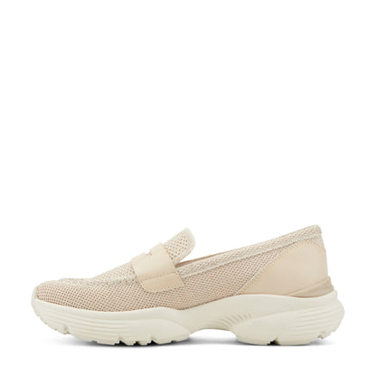 Easy Spirit Morgen Sneaker Loafers - Light Natural Knit/Light Natural