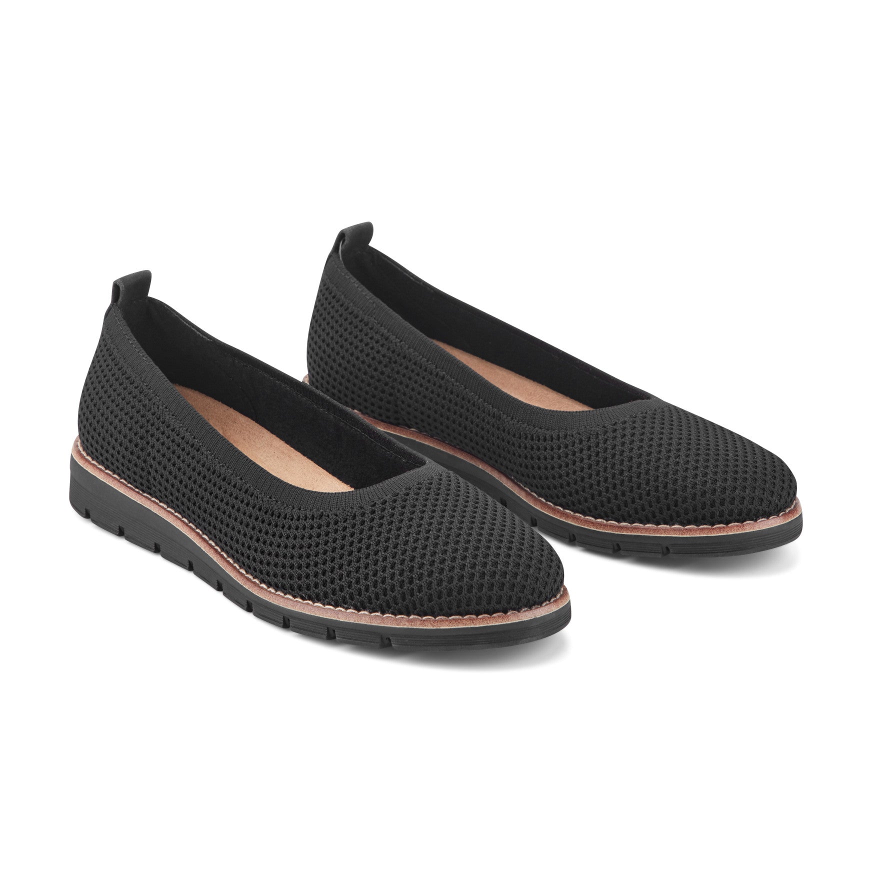 Easy Spirit Kellina Casual Slip On Flats - Black