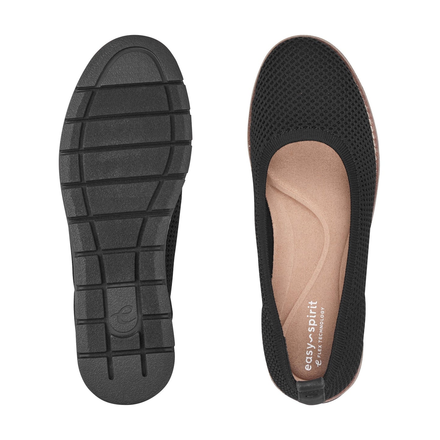 Easy Spirit Kellina Casual Slip On Flats - Black