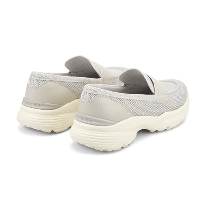 Easy Spirit Morgen Sneaker Loafers - Light Grey Knit/Grey