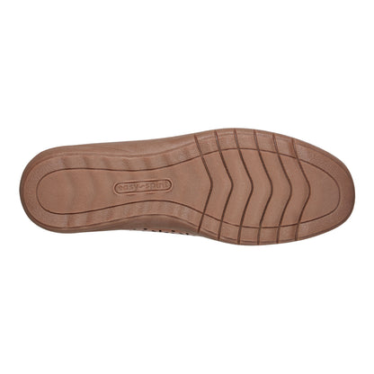 Easy Spirit Araceli Leather Ballet Flats - Medium Brown Leather