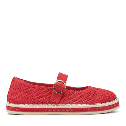 Easy Spirit Francene Mary Jane Espadrilles - Medium Red
