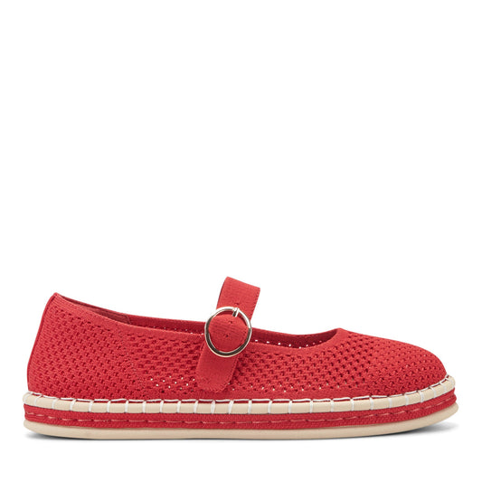 Easy Spirit Francene Mary Jane Espadrilles - Medium Red