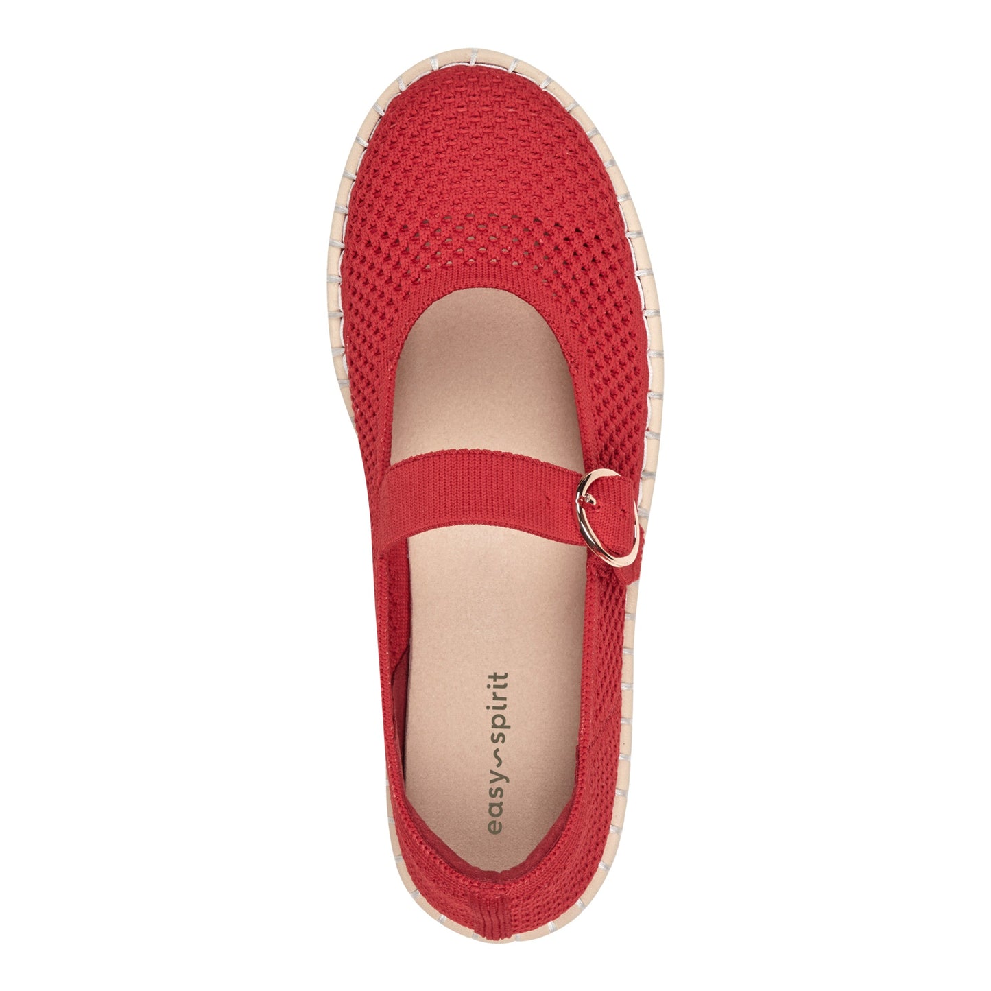 Easy Spirit Francene Mary Jane Espadrilles - Medium Red
