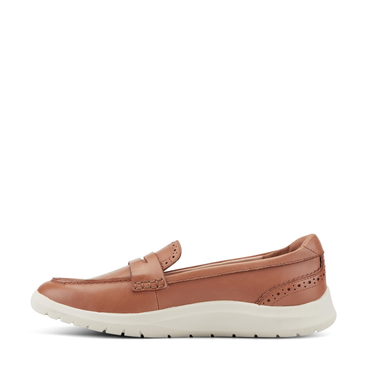 Easy Spirit Ryla Casual Penny Loafer - Medium Brown Leather
