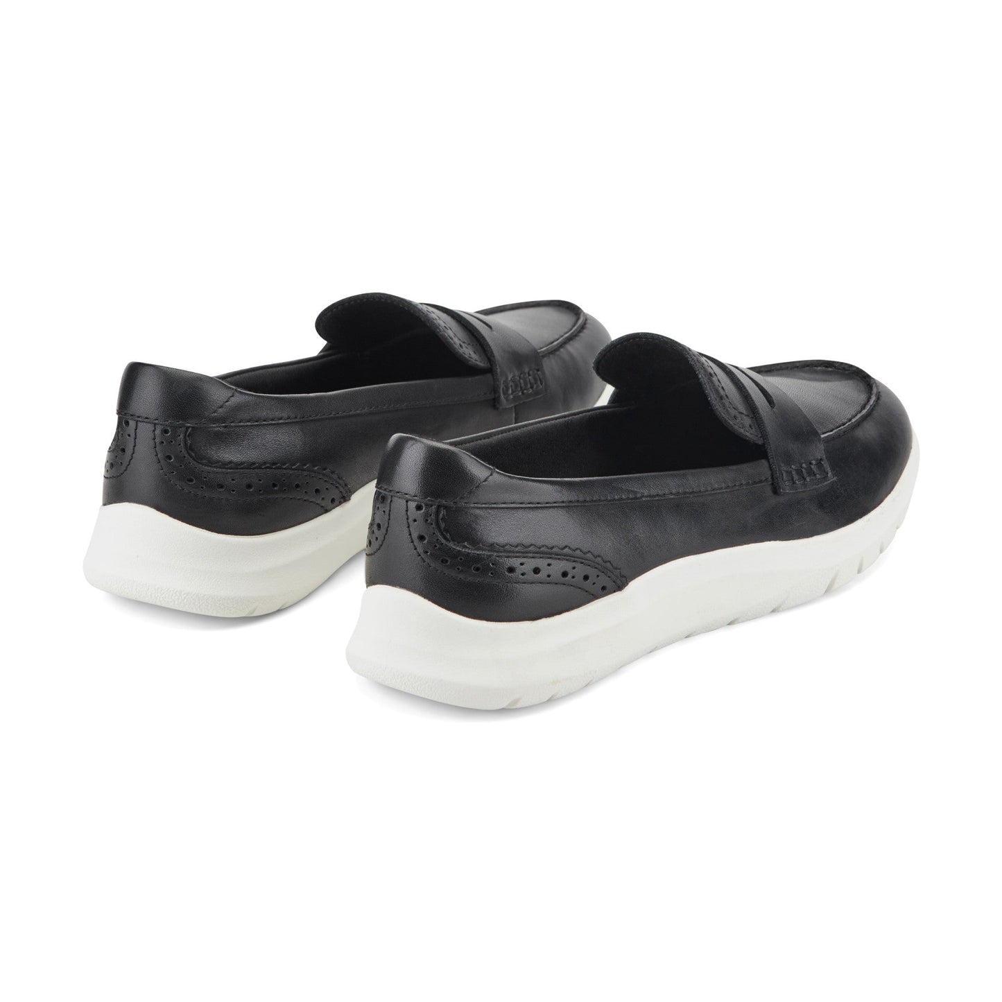 Easy Spirit Ryla Casual Penny Loafer - Black Leather