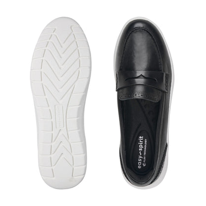 Easy Spirit Ryla Casual Penny Loafer - Black Leather