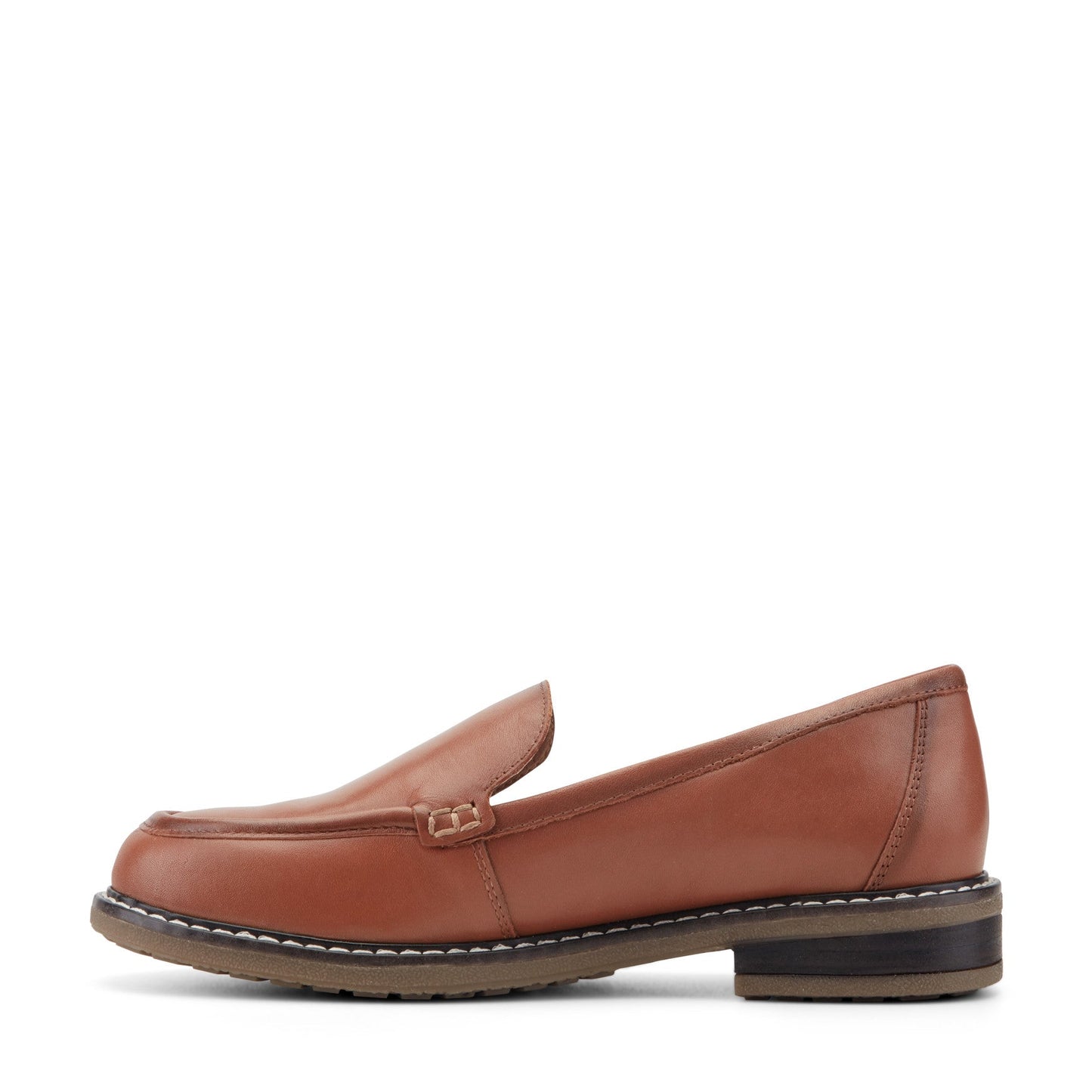 Easy Spirit Jaylin Casual Loafers - Medium Brown Leather